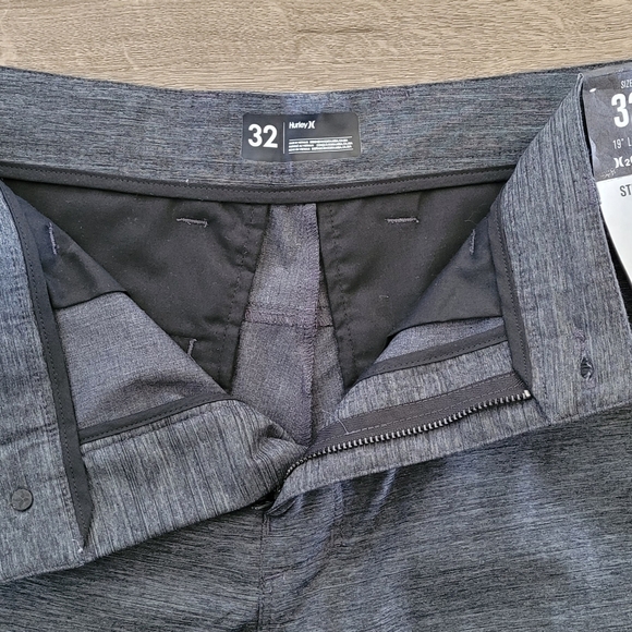Hurley H2O-Dri Shorts - 32" Waist - Heather Grey (NWT) - Picture 4 of 9